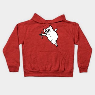 Frenchie Cupid Kids Hoodie